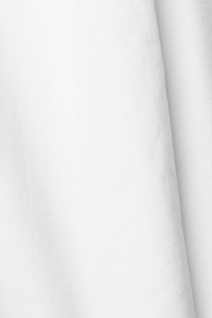Valkoinen oversized-puuvillapusero, WHITE, detail image number 6