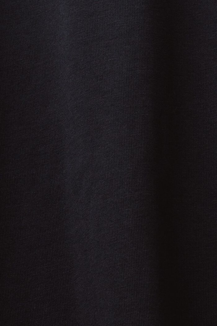 Logollinen t-paita puuvillajerseytä, BLACK, detail image number 5
