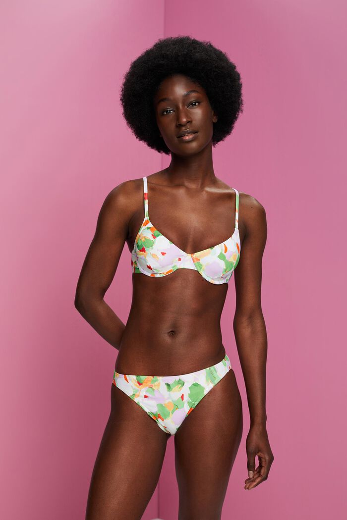 Kierrätetty: kaarituelliset bikinit, GREEN, detail image number 0