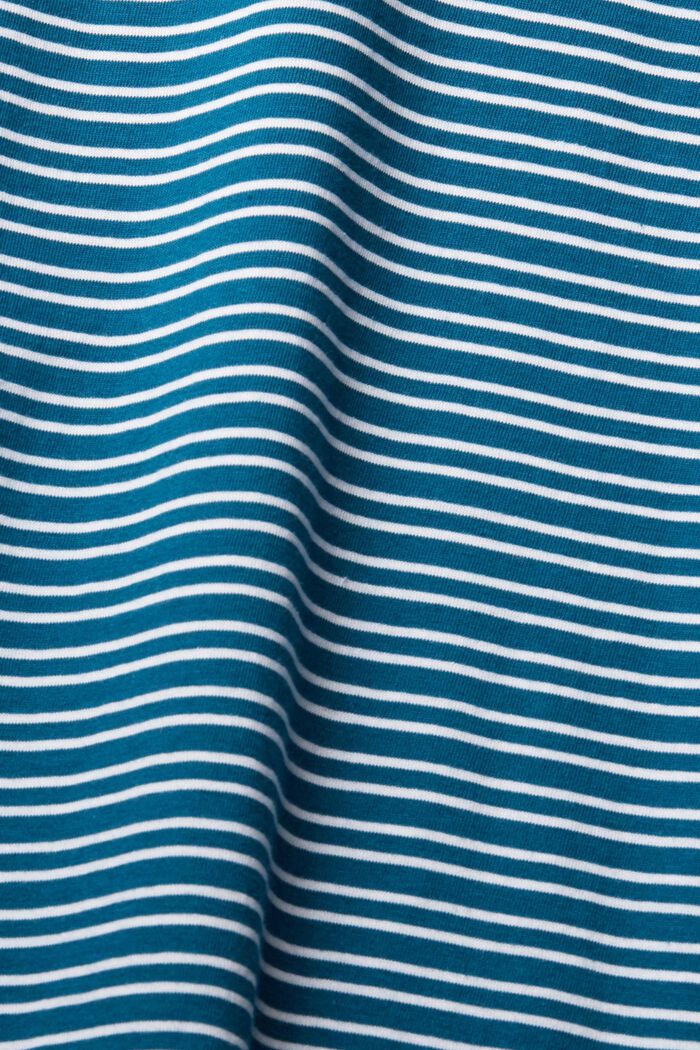 Jersey-T-paita, 100 % puuvillaa, PETROL BLUE, detail image number 1