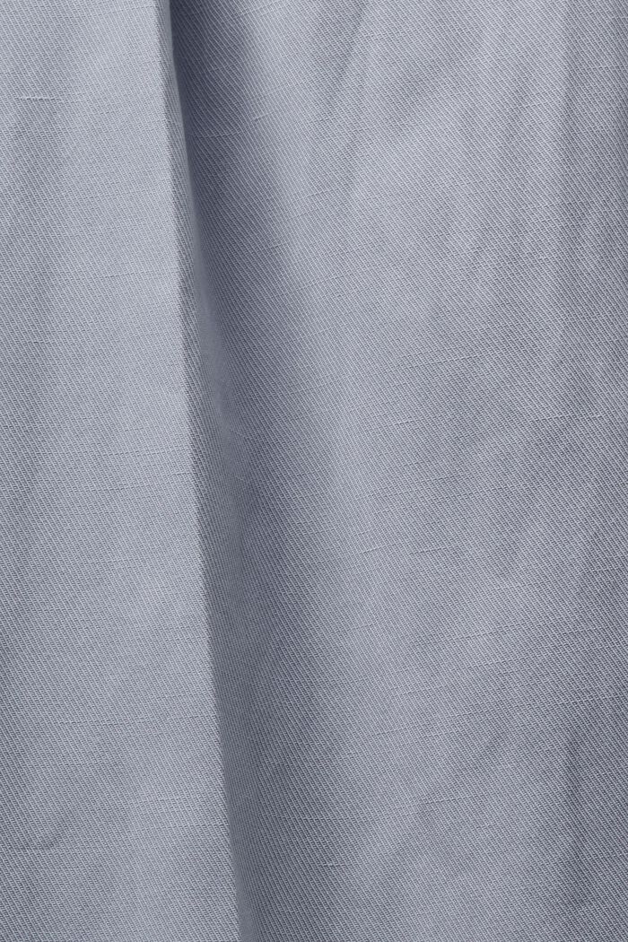 Korkeavyötäröiset leveälahkeiset culottehousut, LIGHT BLUE LAVENDER, detail image number 6