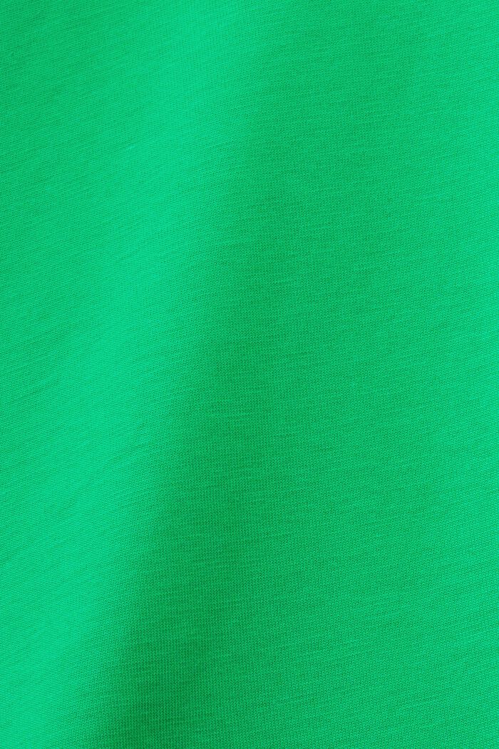 T-paita pyöreällä pääntiellä pima-puuvillaa, GREEN, detail image number 6