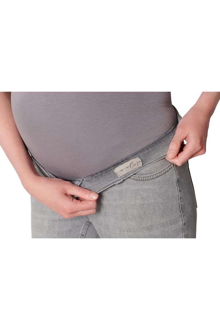 Skinny fit -farkut, joissa vatsan peittävä vyötärökaitale, GREY DENIM, detail image number 2
