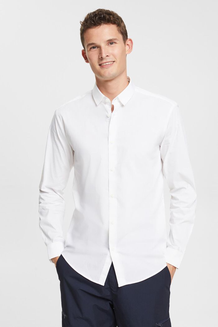 Slim fit -mallinen paita, WHITE, detail image number 1