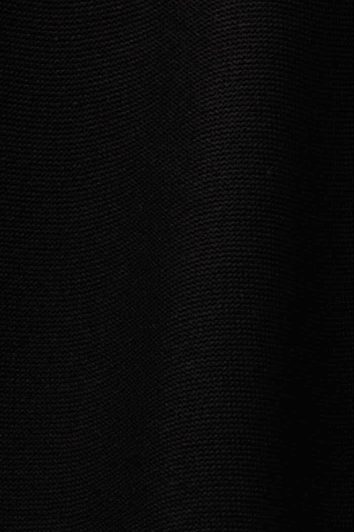 Neulottu lyhythihainen mekko, BLACK, detail image number 4