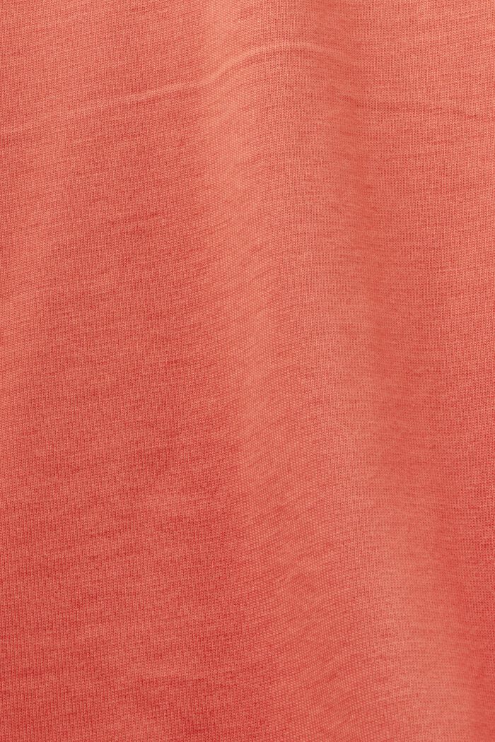 T-paita, jossa etupainatus, 100 % puuvillaa, CORAL RED, detail image number 5