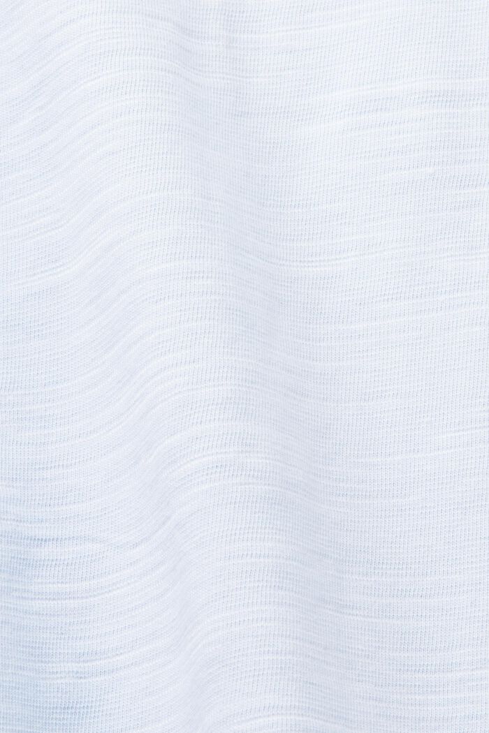 Jersey-t-paita 100 % puuvillaa, rinnan kohdalla painatus, PASTEL BLUE, detail image number 5