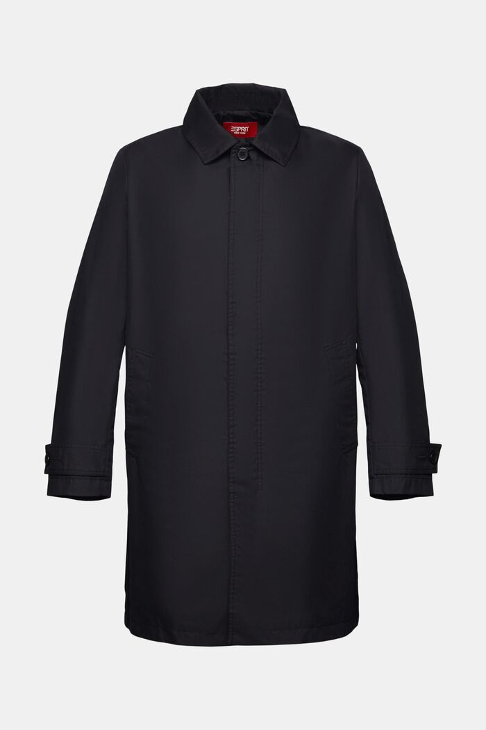Kierrätettyä: kevyt, pitkä takki, BLACK, detail image number 6