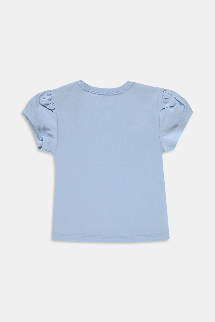 Kameleonttikuvioinen T-paita, luomupuuvillaa, BLUE LAVENDER, detail image number 1