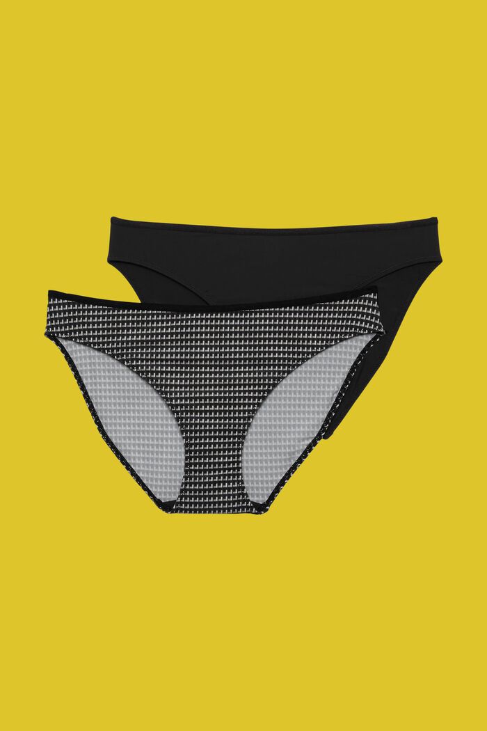 Kierrätettyä: mini-alushousut tuplapakkauksessa, BLACK, detail image number 4