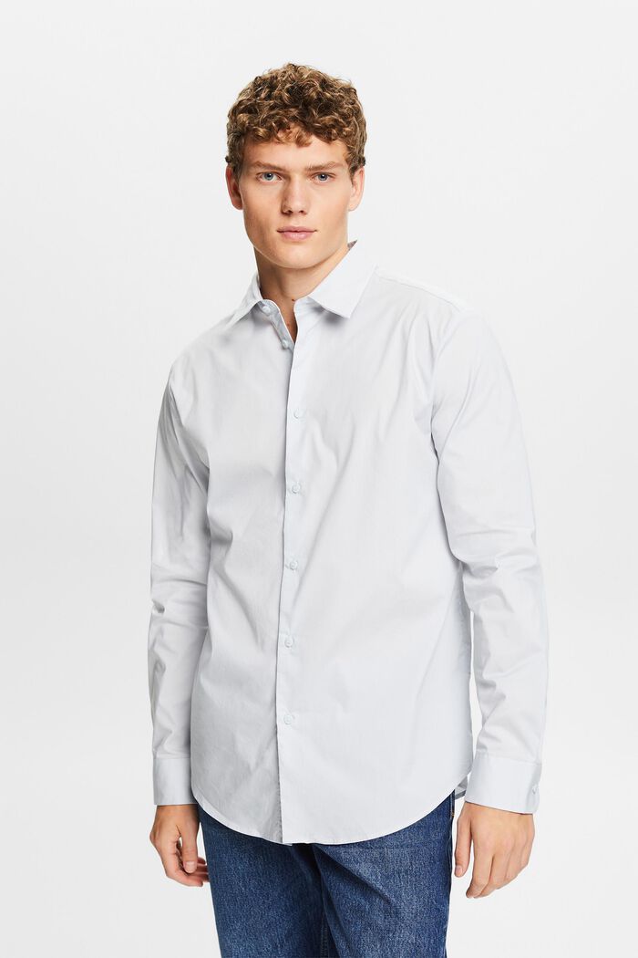 Slim fit -mallinen paita, LIGHT BLUE, detail image number 4