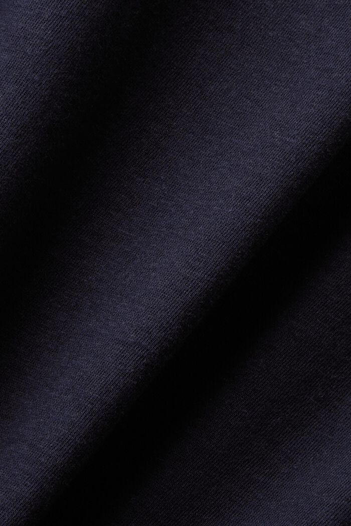 Jersey-t-paita puuvillan ja pellavan sekoitetta, NAVY, detail image number 5