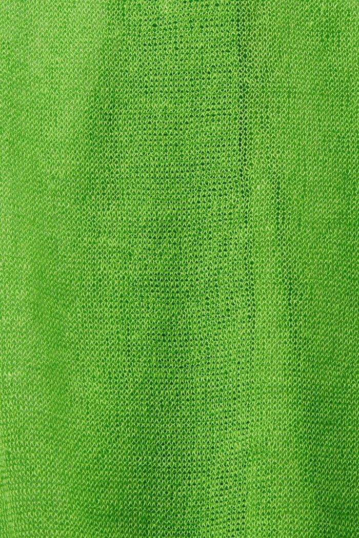 Kohokuvioitu neuletakki, CITRUS GREEN, detail image number 5
