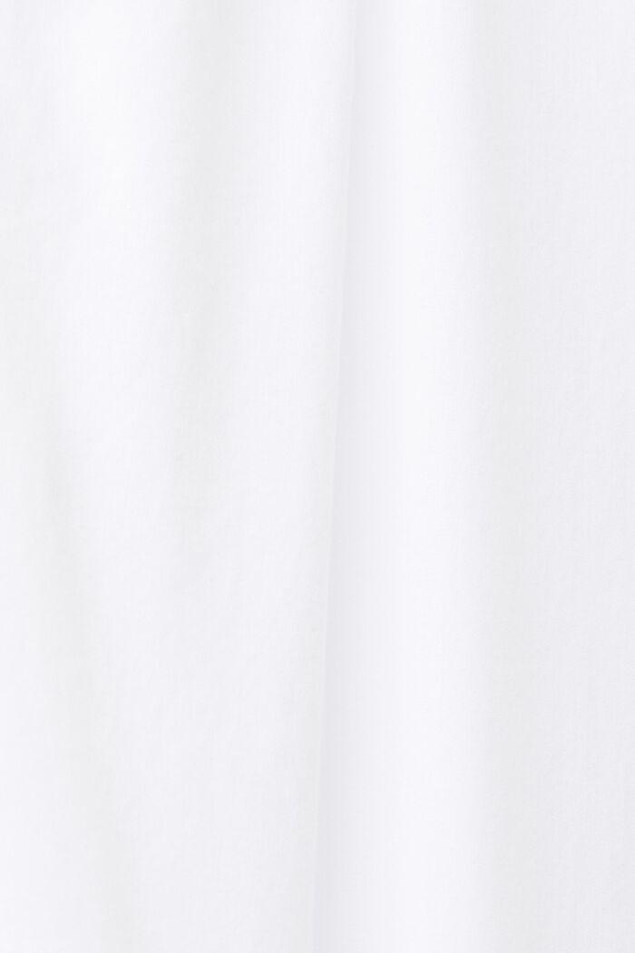 Puuvillapusero solmittavalla yksityiskohdalla, WHITE, detail image number 4