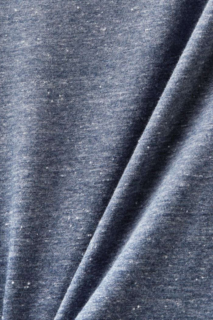 Pitkähihainen pusero väljällä pääntiellä, GREY BLUE, detail image number 5