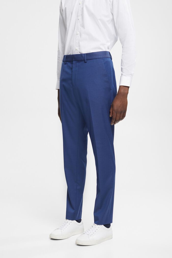 Slim fit -malliset puvunhousut, BLUE, detail image number 0