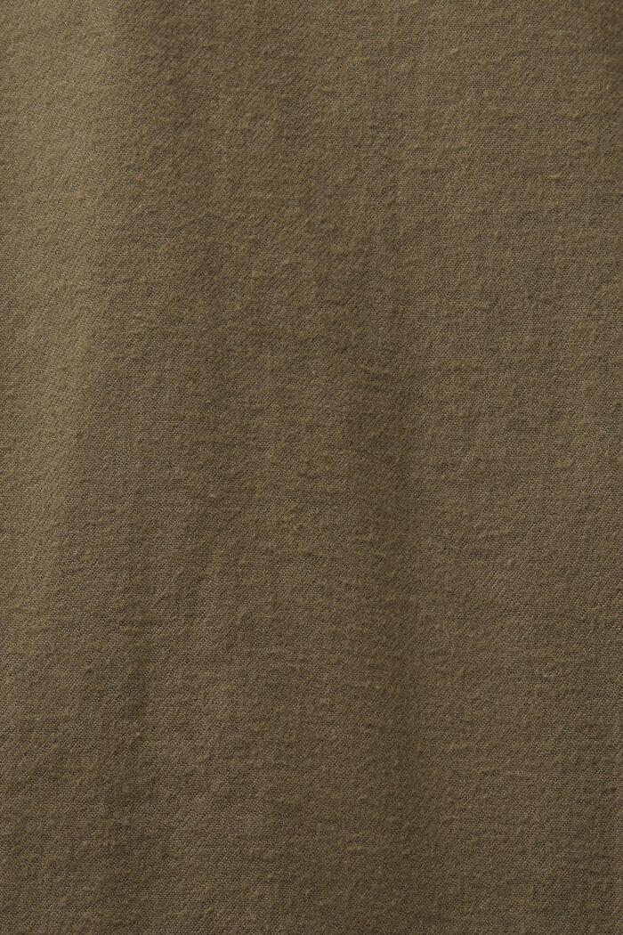 Puuvillainen flanellipaita, KHAKI GREEN, detail image number 5