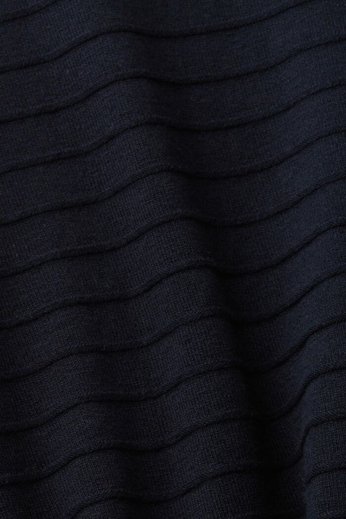Raidallinen neulepusero, BLACK, detail image number 5
