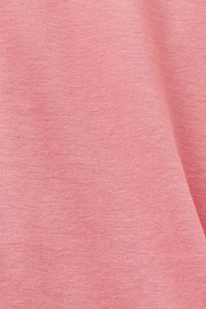 Pitkähihainen paita puuvilla-jerseytä, PINK, detail image number 6