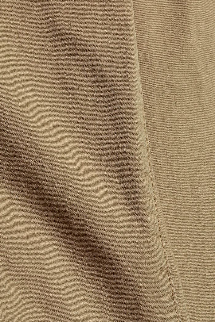 Tuplanapilliset sretch-housut, LIGHT KHAKI, detail image number 4