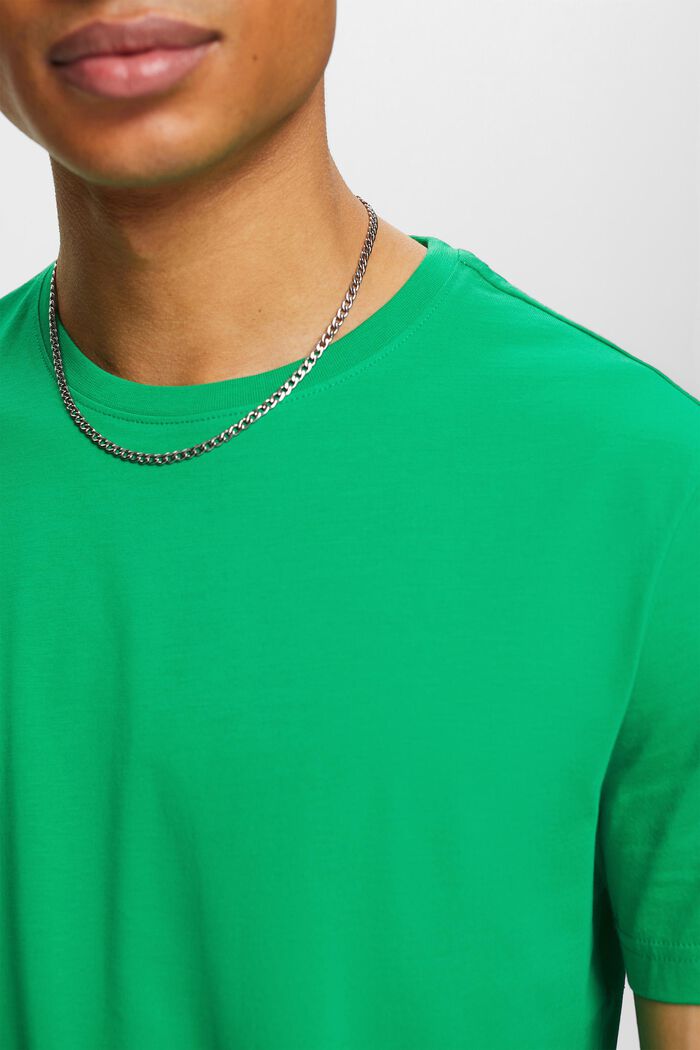 Lyhythihainen t-paita pyöreällä pääntiellä, GREEN, detail image number 3