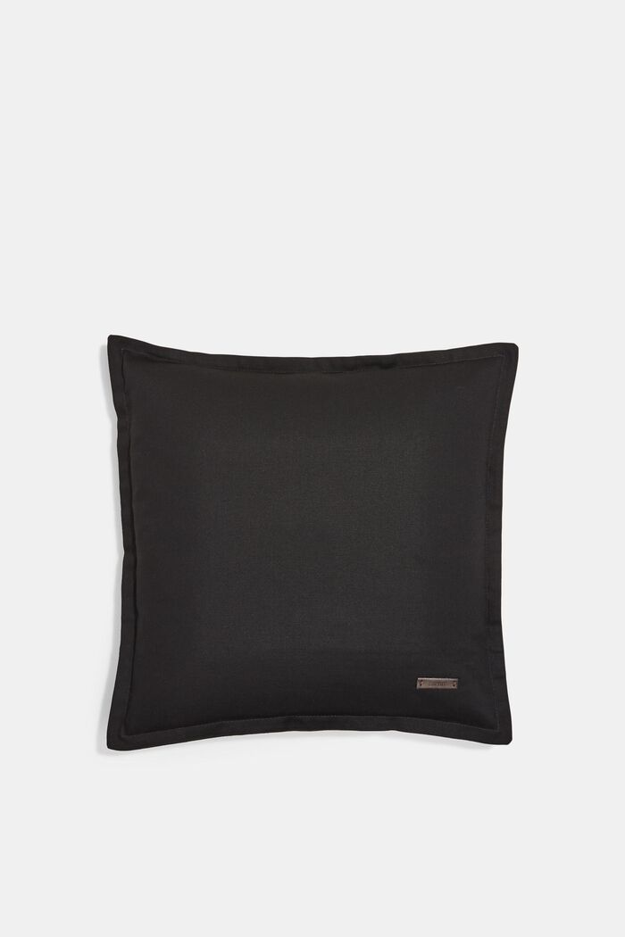 Kaksivärinen tyynynpäällinen, 100 % puuvillaa, BLACK, detail image number 0