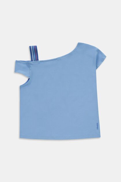 T-paita, jossa epäsymmetrinen pääntie, BRIGHT BLUE, overview