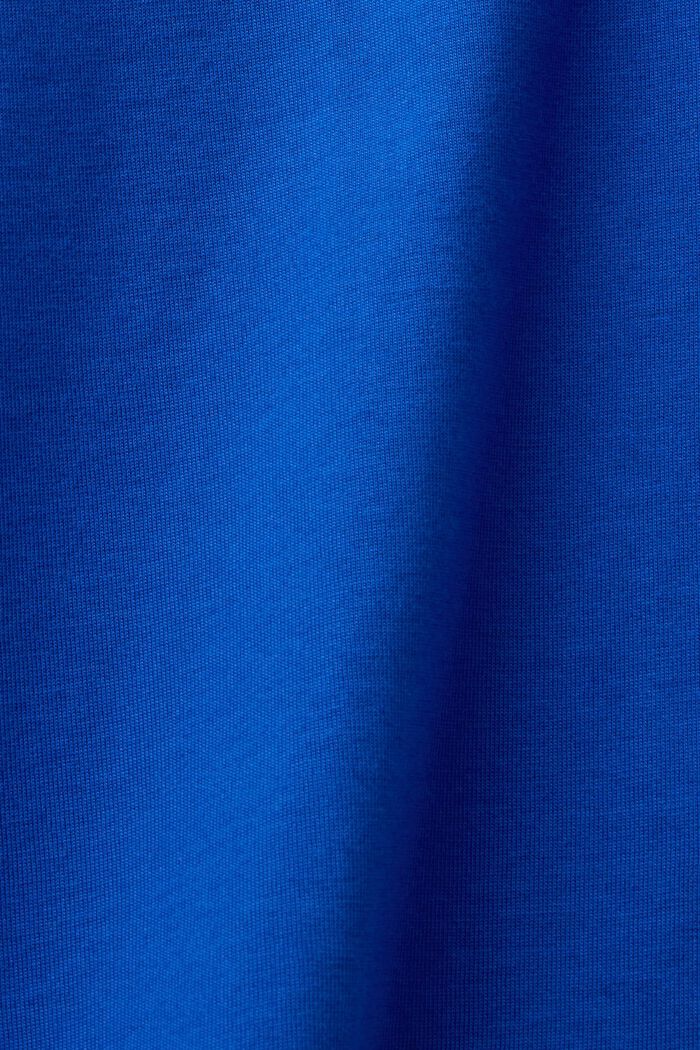 Pima-puuvillasta valmistettu T-paita, jossa pyöreä pääntie, BRIGHT BLUE, detail image number 5