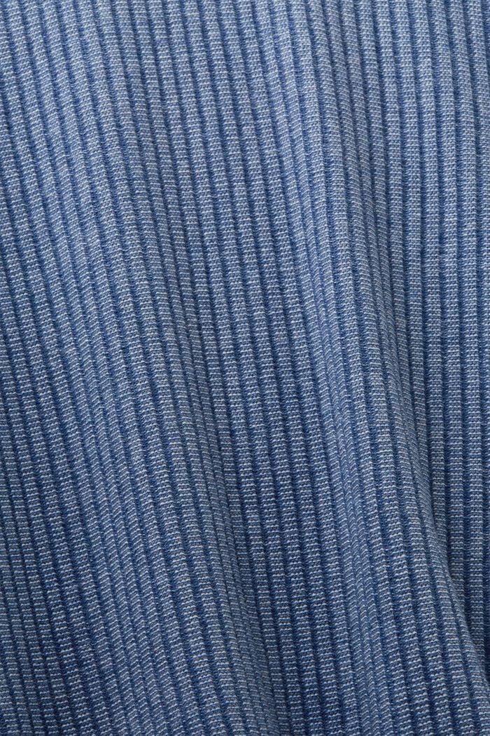 Kaksivärinen ribbineulepusero, BLUE, detail image number 5