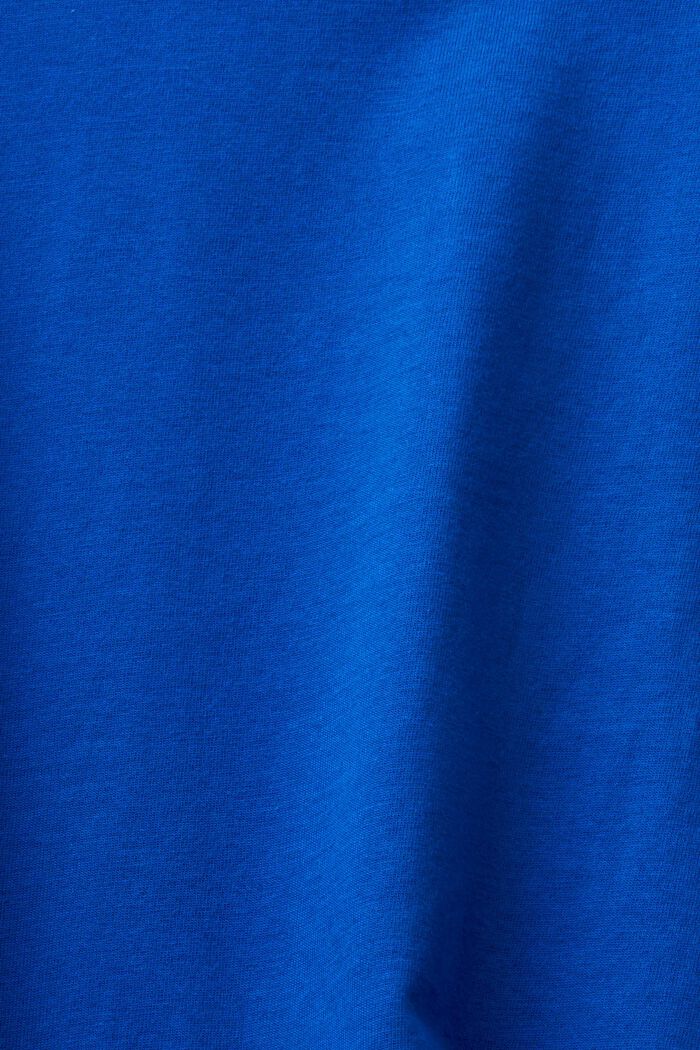 Lyhythihainen t-paita pyöreällä pääntiellä, BRIGHT BLUE, detail image number 4