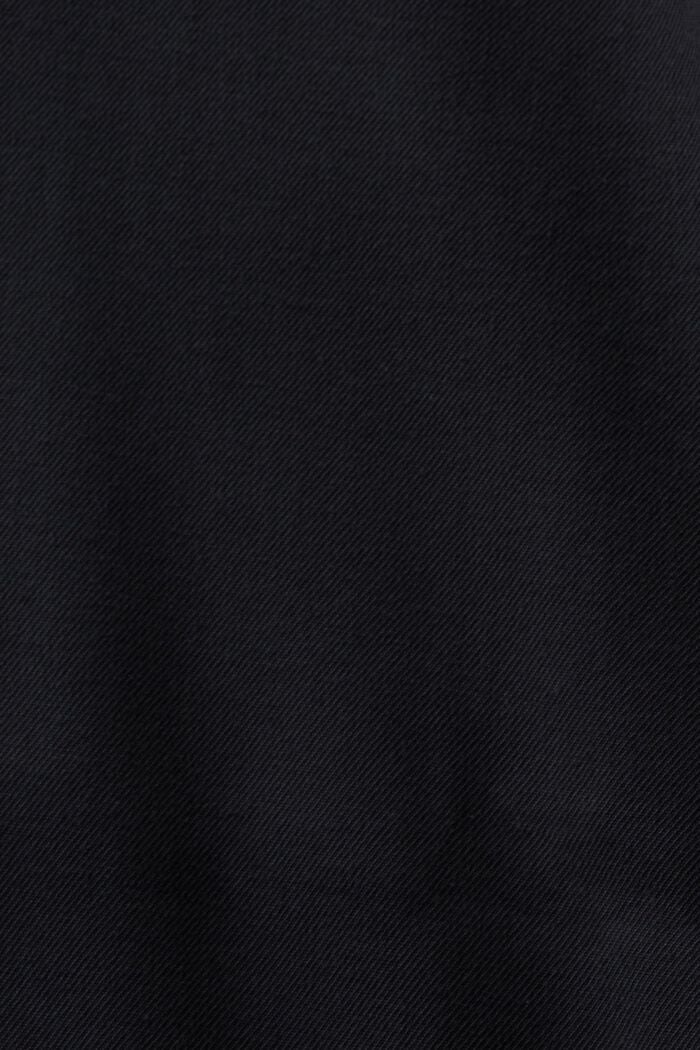 Oversized-mallinen midi-paitamekko, BLACK, detail image number 4