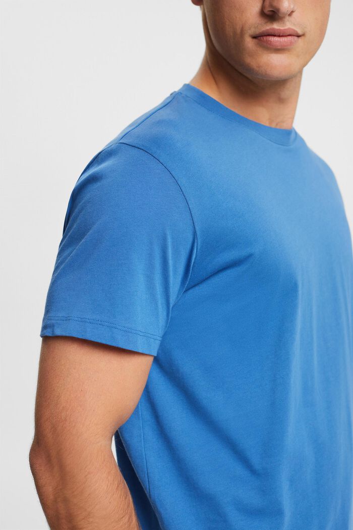 Jersey-T-paita, 100 % puuvillaa, BLUE, detail image number 0