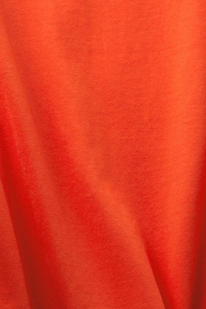 Pitkähihainen paita puuvillaa, BRIGHT ORANGE, detail image number 5