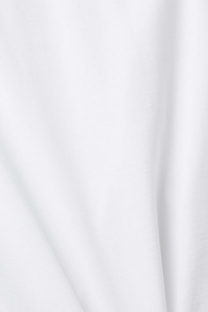 Applikoitu jersey-t-paita, NEW WHITE, detail image number 4