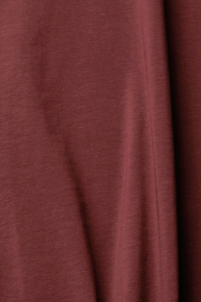 Poolokauluksinen pitkähihainen paita, BORDEAUX RED, detail image number 5