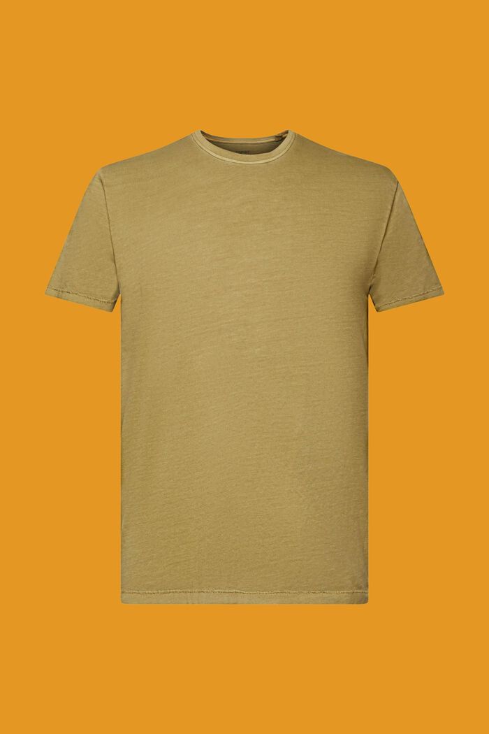 Pesukäsitelty t-paita, 100 % puuvillaa, OLIVE, detail image number 6