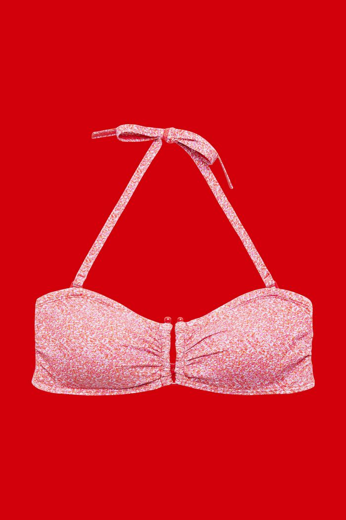 Kuviolliset topatut bandeau-bikinit, PINK, detail image number 4