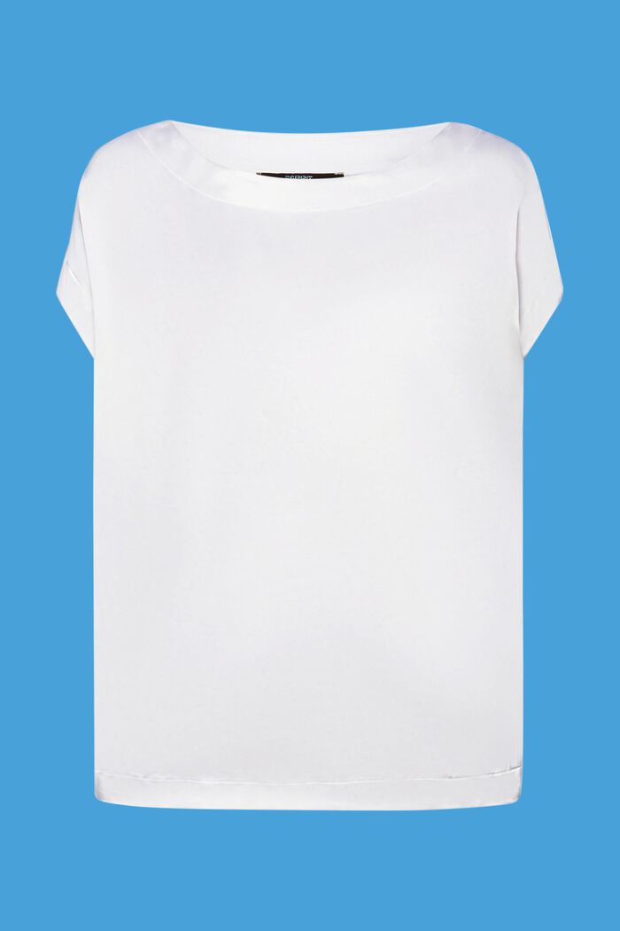 T-paita sekoitemateriaalia, sisältää LENZING™ ECOVEROa™, WHITE, detail image number 7