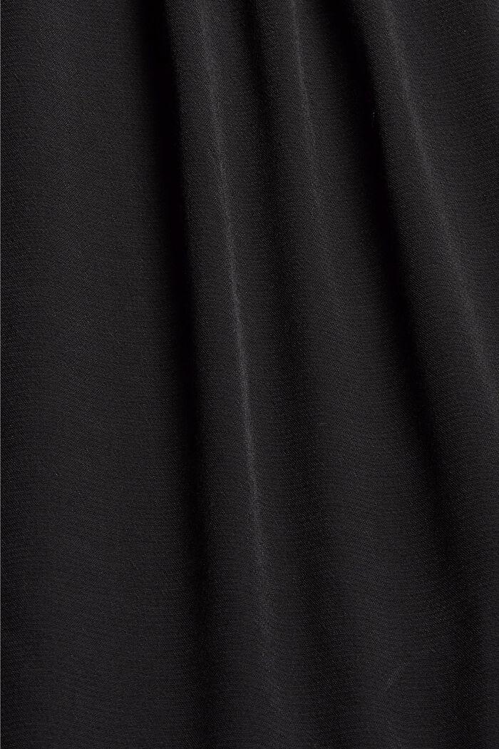 Laskossomisteinen pusero, jossa LENZING™ ECOVERO™ -materiaalia, BLACK, detail image number 4