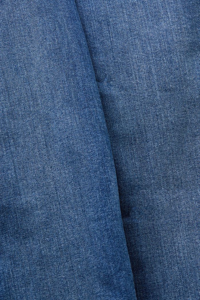 Keskikorkeat slim-farkut, BLUE MEDIUM WASHED, detail image number 6