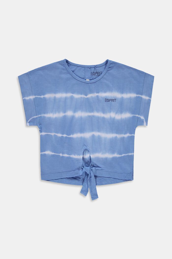 Batiikkikuvioitu t-paita, jossa solmusomiste, LIGHT BLUE LAVENDER, detail image number 0