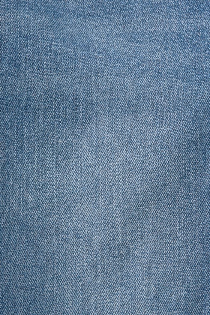 Leveälahkeiset farkut, joissa keskikorkea vyötärö, BLUE MEDIUM WASHED, detail image number 6