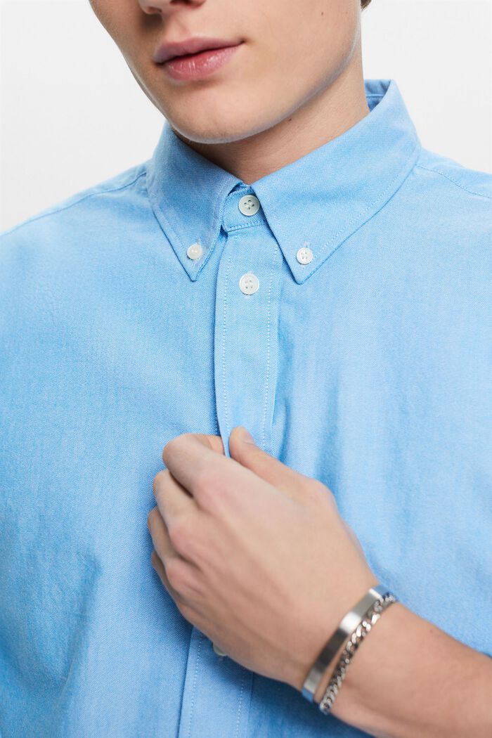 Puuvillainen Oxford-paita, BLUE, detail image number 2