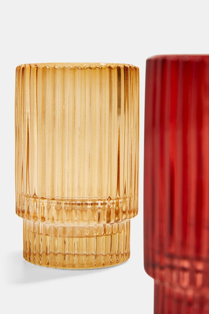 2 värillistä kynttilälasia, RED, detail image number 1