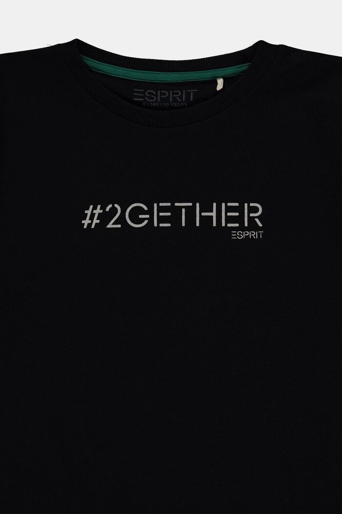 Jersey-t-paita printillä, BLACK, detail image number 2