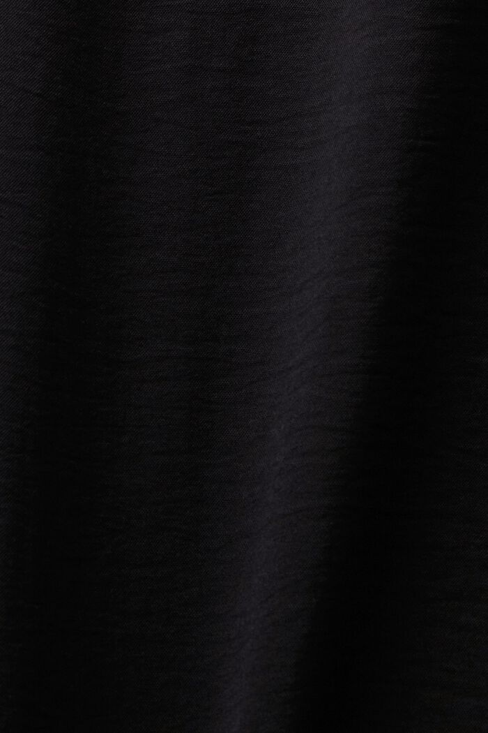 Kreppipusero, jossa joustavat hihansuut, BLACK, detail image number 5