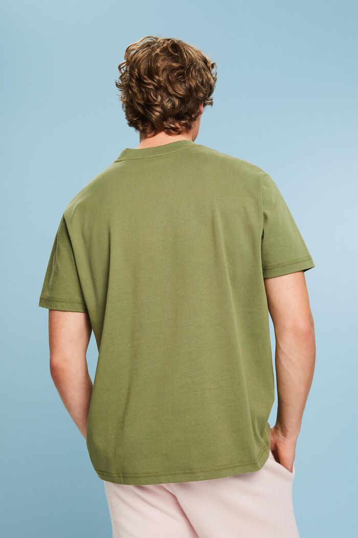 Logollinen unisex-t-paita puuvillajerseytä, OLIVE, detail image number 2