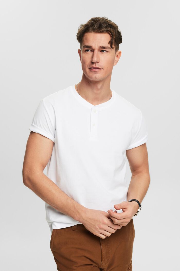 Vaarinpaitamallinen t-paita jerseytä, WHITE, detail image number 0