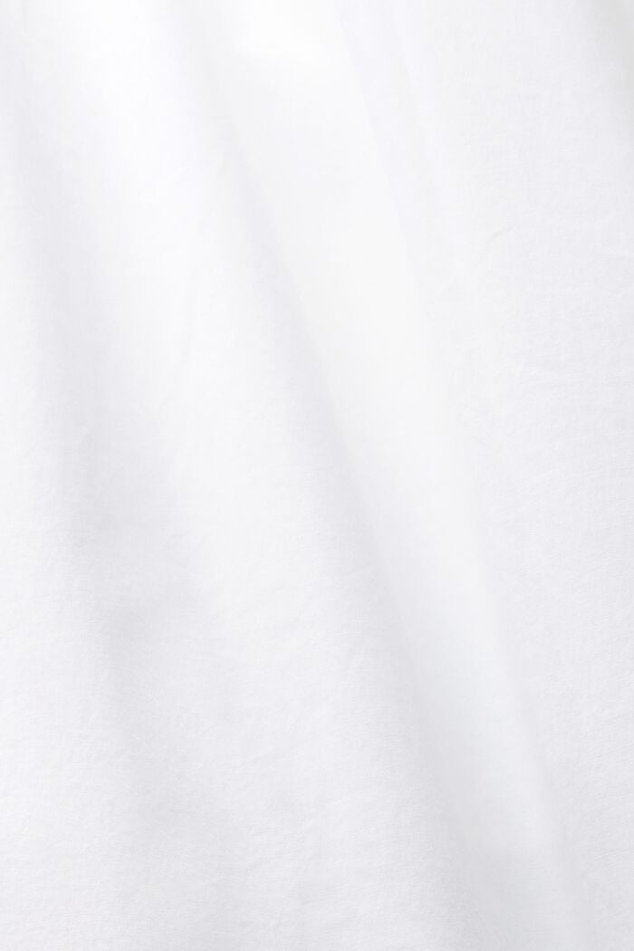 Kalanruotokuvioitu midimekko popliinia, WHITE, detail image number 5