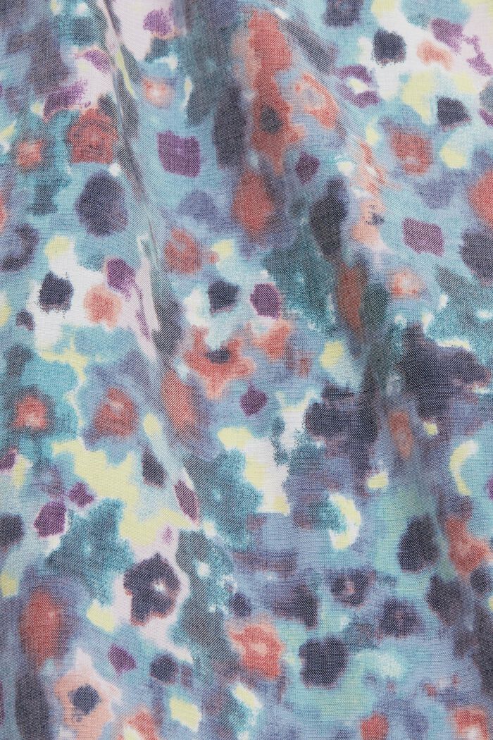 Kuviollinen pusero, LENZING™ ECOVEROA™, TEAL BLUE, detail image number 4
